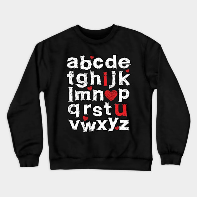 abc alphabet Crewneck Sweatshirt by Gigart